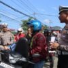 Polres Trenggalek dan Polisi Militer Gelar Razia Gabungan di Depan Agropark, 72 Pelanggar Ditilang