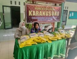 Polres Trenggalek Gelar Gerakan Pangan Murah, Ratusan Warga Serbu Balai Desa Karangsuko