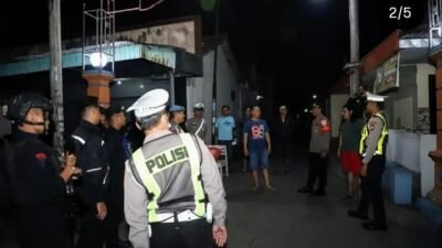 Polres Kediri Pastikan Rasa Aman Lewat Patroli Skala Besar Di Wilayah Rawan