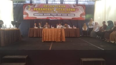 Pelantikan Perangkat Desa Soko Kecamatan Bandung Tulungagung